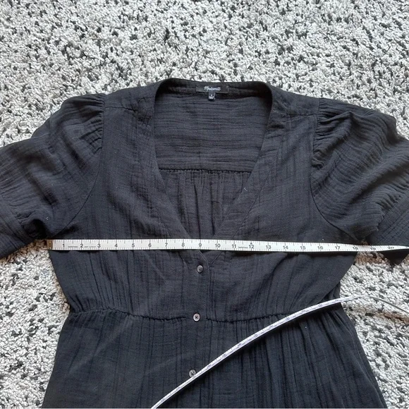 Madewell Tiered Button Front Midi Dress - Picture 7 of 7